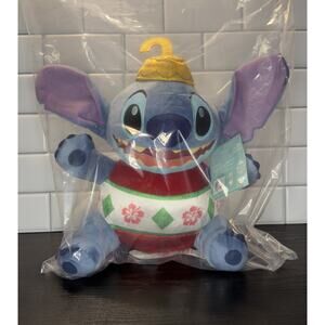 Disney Parks Plush 2025 Christmas Stitch Ornament New With Tags